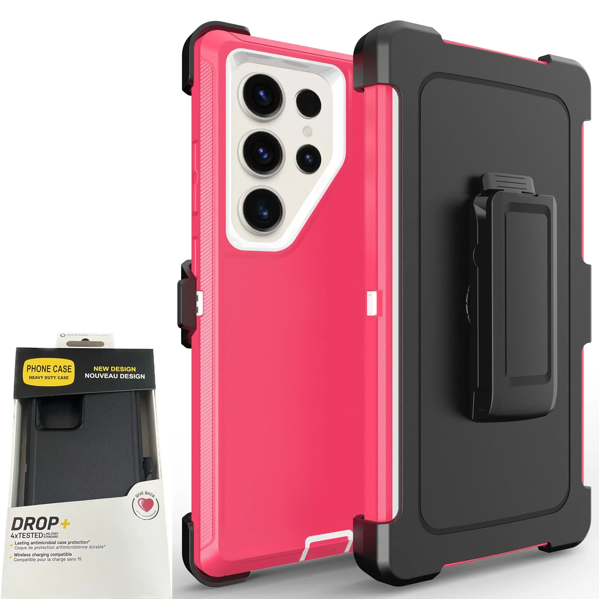 Ultimate Rugged Shockproof Case with Belt Clip - Defender Series