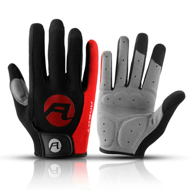 Cycling Anti-slip Full Finger Gloves MTB Bike Gloves Pad Men Women Breathable Anti-shock outdoor Sports Warm Bicycle Gloves 1pair cycling anti slip full finger gloves mtb bike gloves pad men women breathable anti shock sports warm gloves bicycle gloves