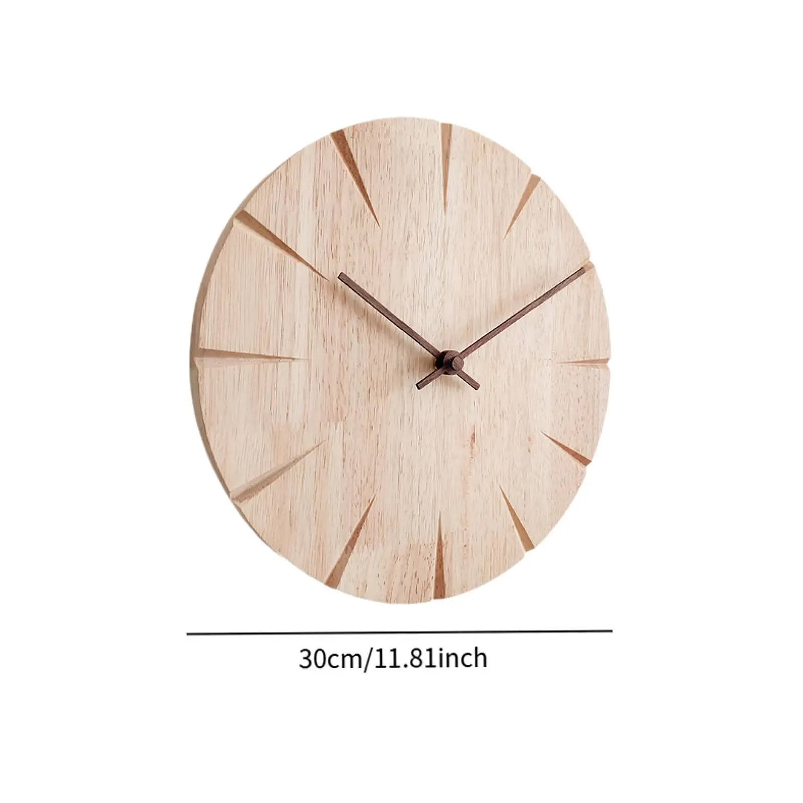 Minimal wooden clock design