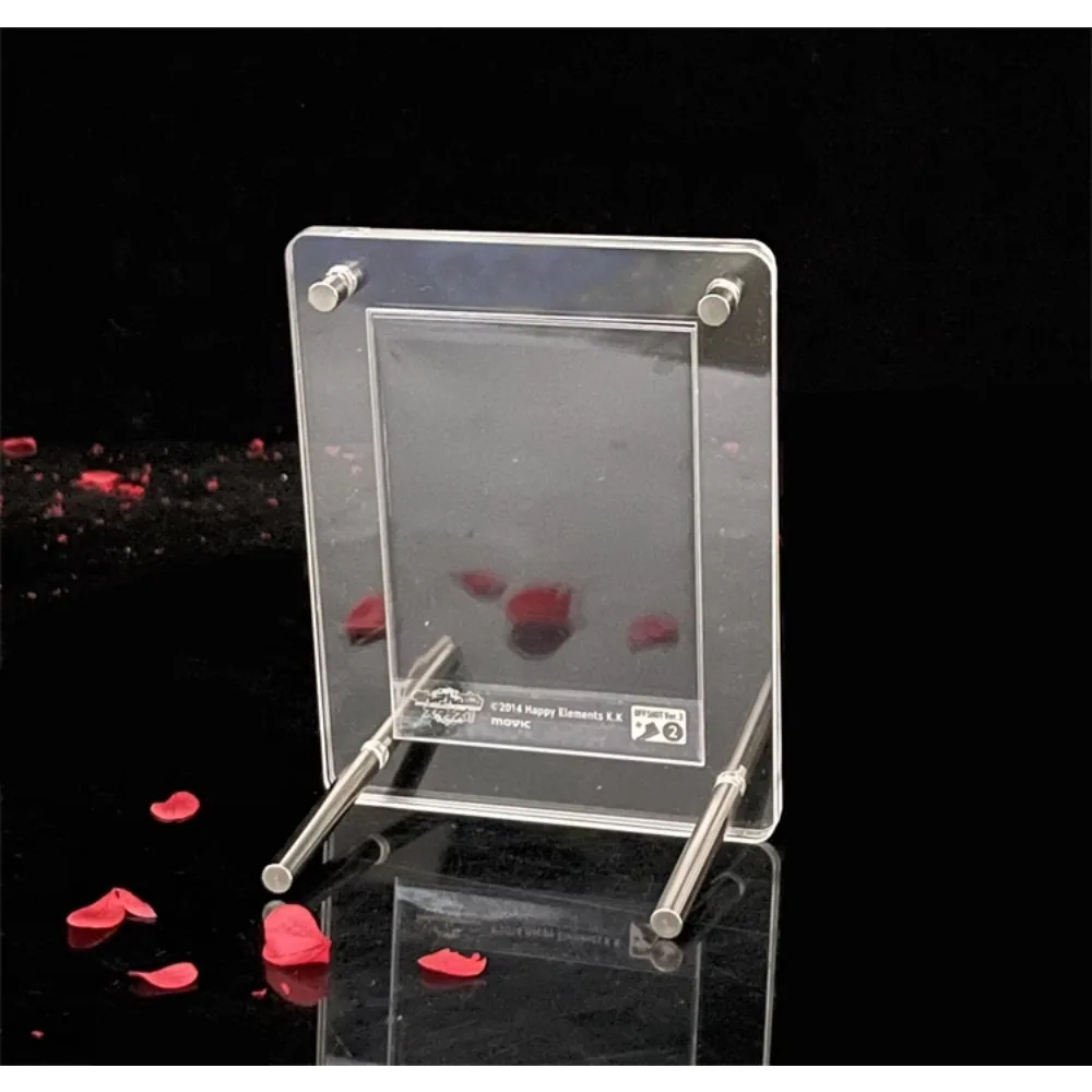 Display Stand Polaroid Picture Frame Can Be Put More than Collection Card  Acrylic Transparent Brick Not Include Cards