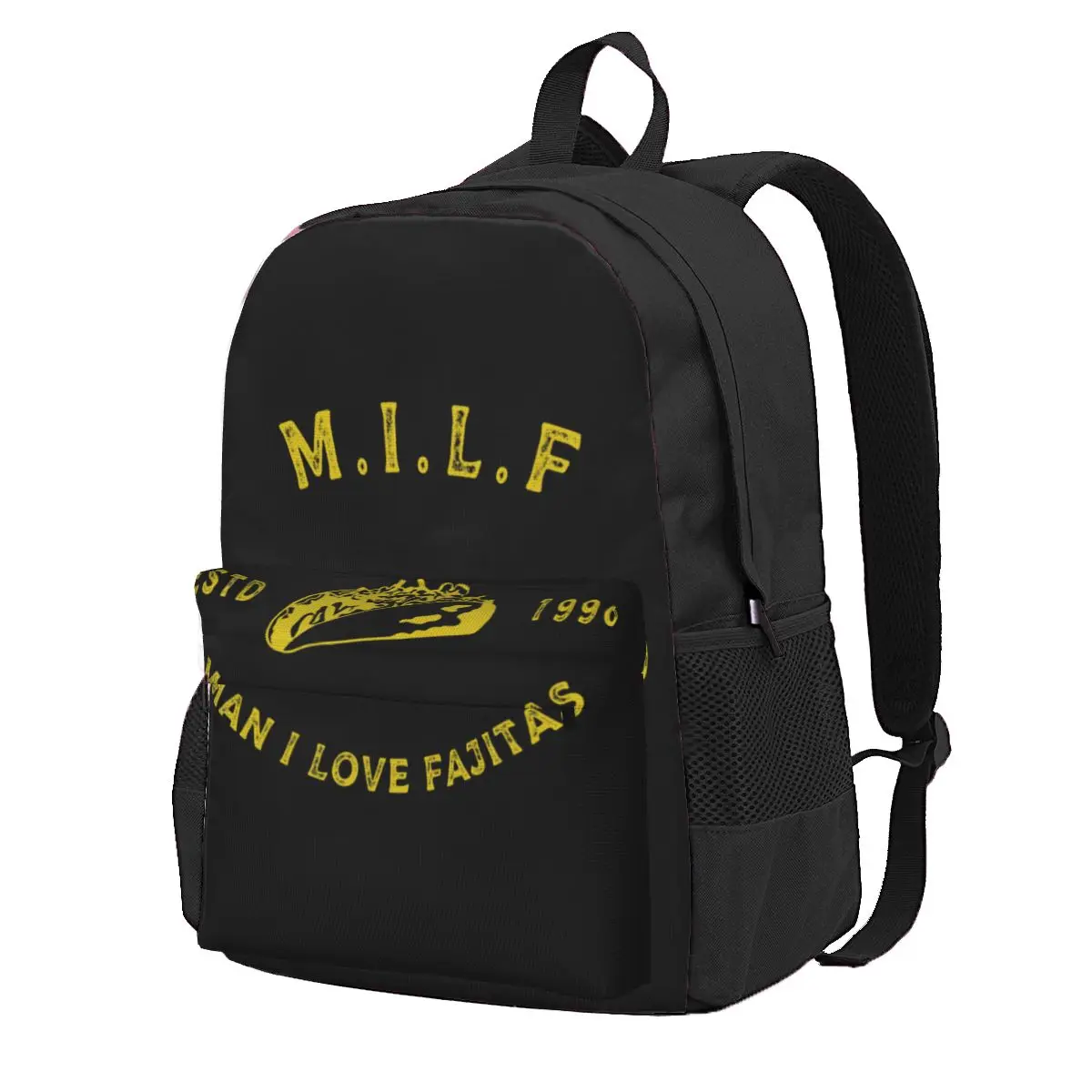 Milf - Man I Love Food Fajitas Taco Large Capacity Backpack Print Backpacks  - AliExpress