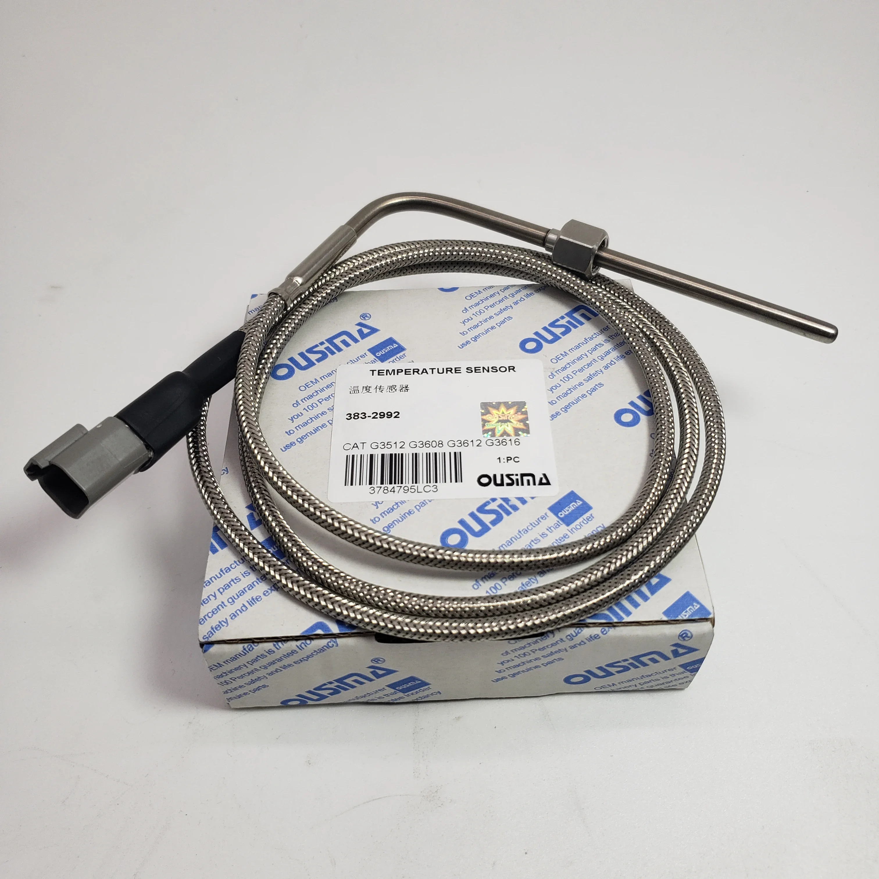 OUSIMA Excavator Machinery Parts Temperature Sensor 383-2992 for CAT G3606B G3608 G3612 G3616