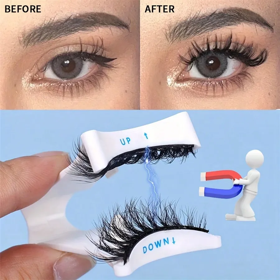 Magnetic Eyelash Curler With Storage Bag For Easy Makeup