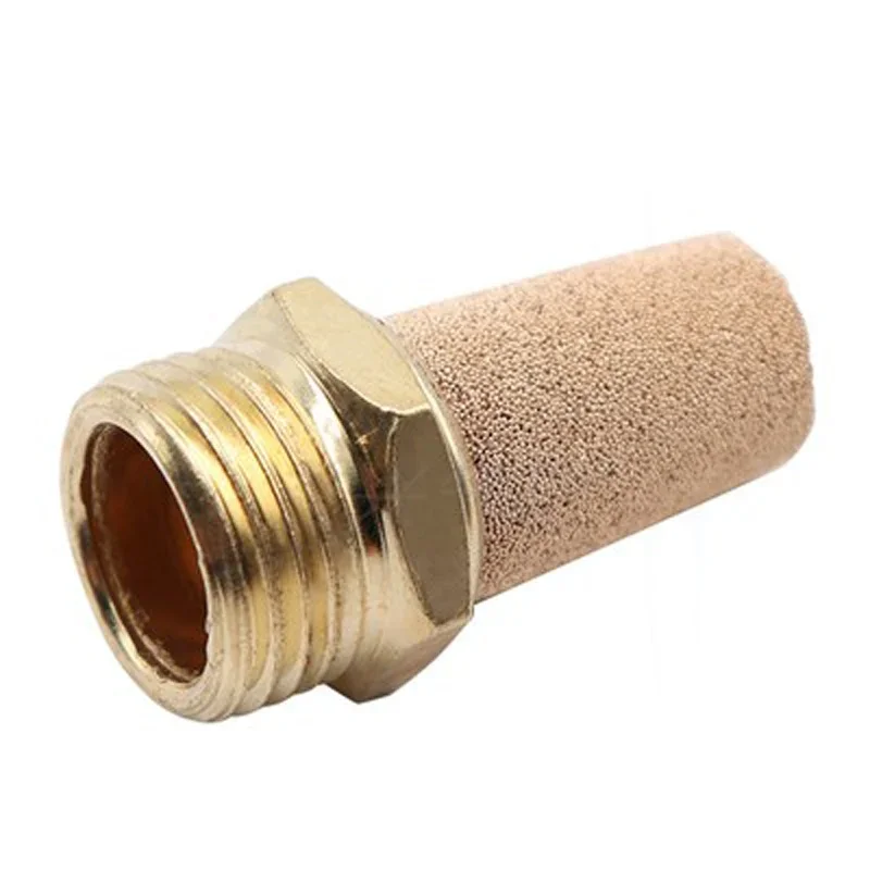 1Pcs Pneumatic Muffler Type A Pagoda Copper Head Muffler Solenoid Valve Air Silencers 1/8''1/4''3/8''1/2"