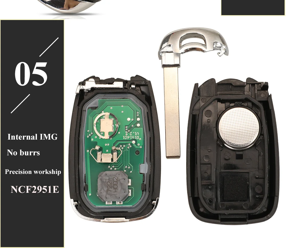 Keyforkess 315/433MHz HYQ4AA HYQ4EA chiave remota per Chevrolet Camaro Volt Blazer traversa Camaro Cruze Malibu Sonic Equinox Spark - Sbbd170410fb448189b236509dab67f08t