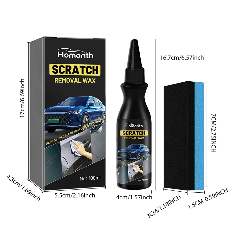 100ml Car Scratch Repair Paste Automotive Polishing Wax Car Paint Scratch Repair Wax for Vehicles Paint Scratches