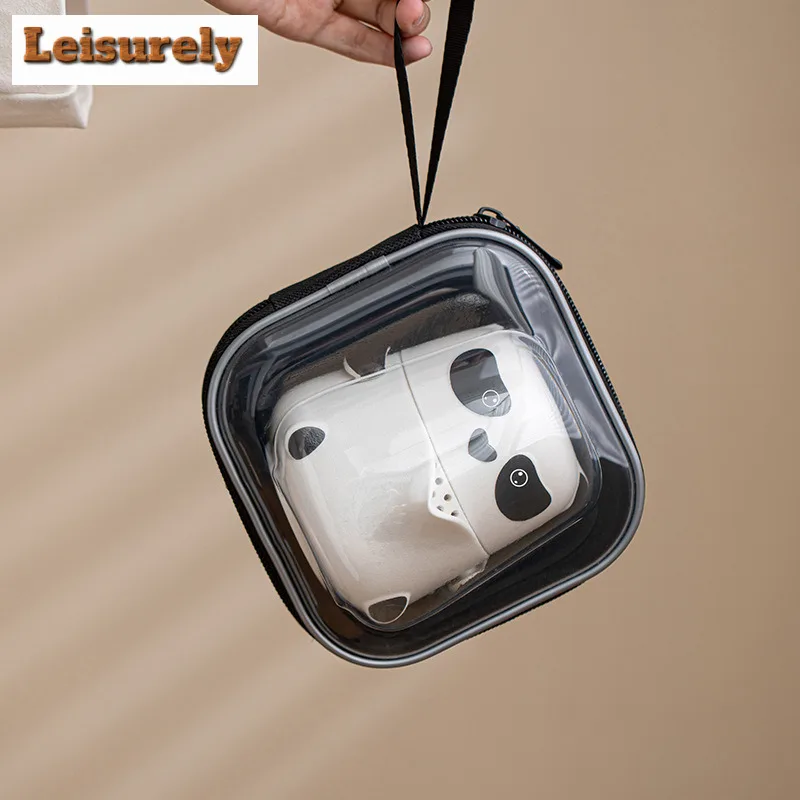 Cute Cartoon Panda Fubao Travel Tea Set Kit Luxury 1 Pot 2 Cups Household Tea Maker Organizer Portable Outdoor Tote Bag Gift