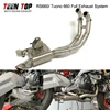 For APRILIA RS660 TUONO 2021 2022 Exhaust Front Link Pipe With Catalyst Box Slip On Original Muffler Stainless Steel Header Tube