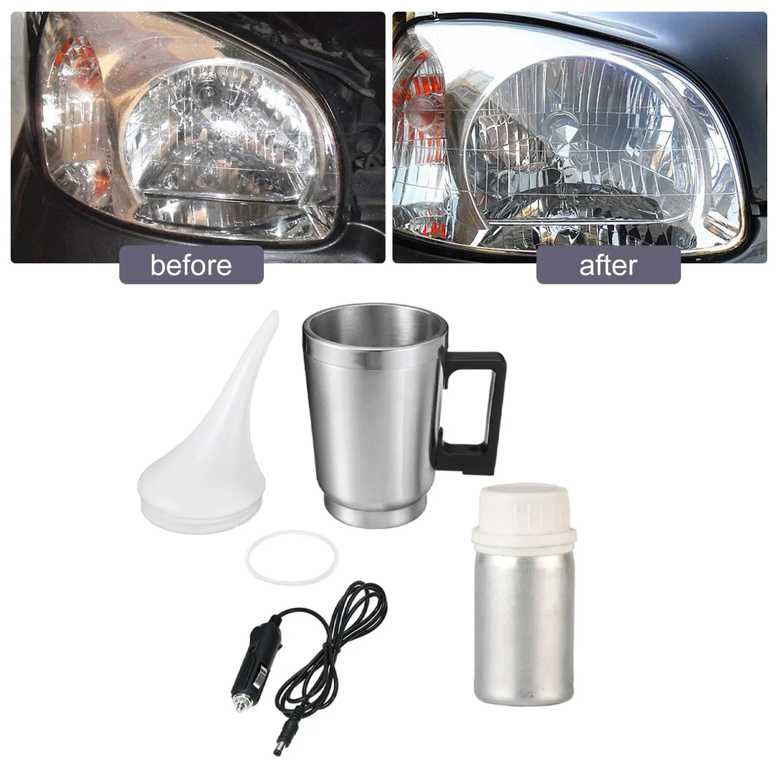 

Car Headlight Renovation Polishing Kit Cup Set Auto Kits Iron