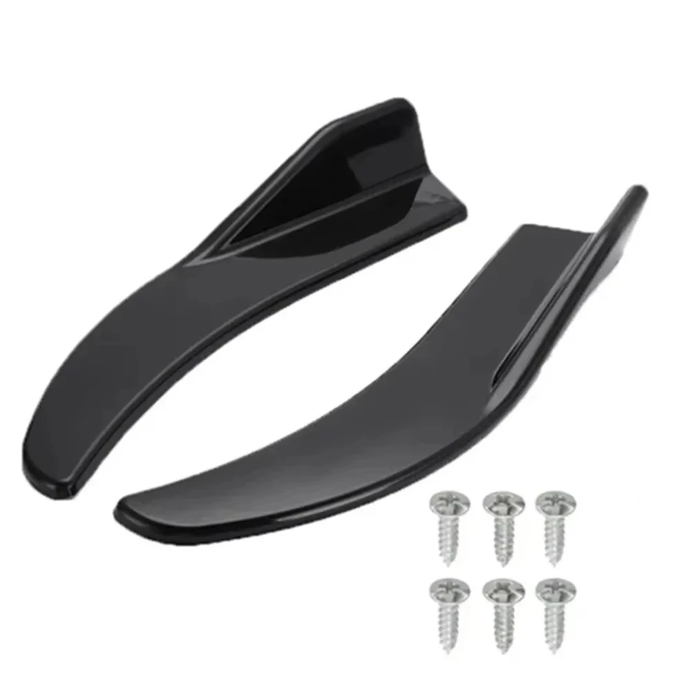 Car Bumper Spoiler 1Pair Car Bag Corner Bumper Spoiler Front Rear Lip Anti-Collision Universal Car Side Skirt Anti Collision Rear Corner Accessory