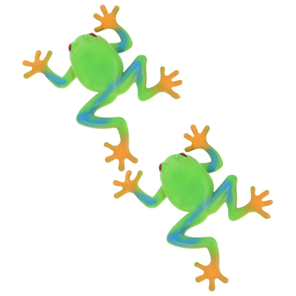 

2 Pcs Frog Toy Squeeze Tiny Vent Class Stretchy Shaped for Teens Child