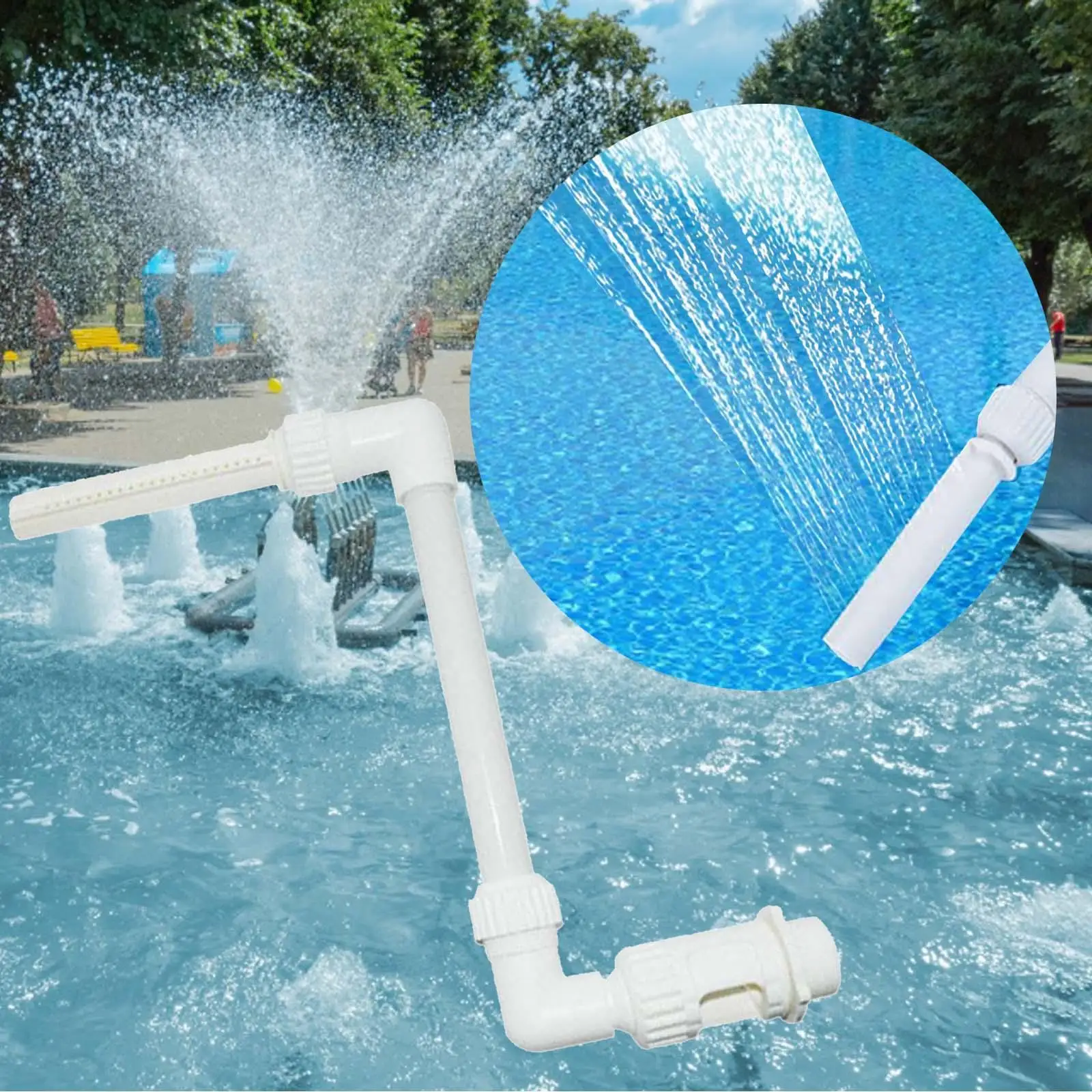 

SPA Swimming Pool Waterfall Spray Cooling Aerator Pond Fountain Fun Sprinkler