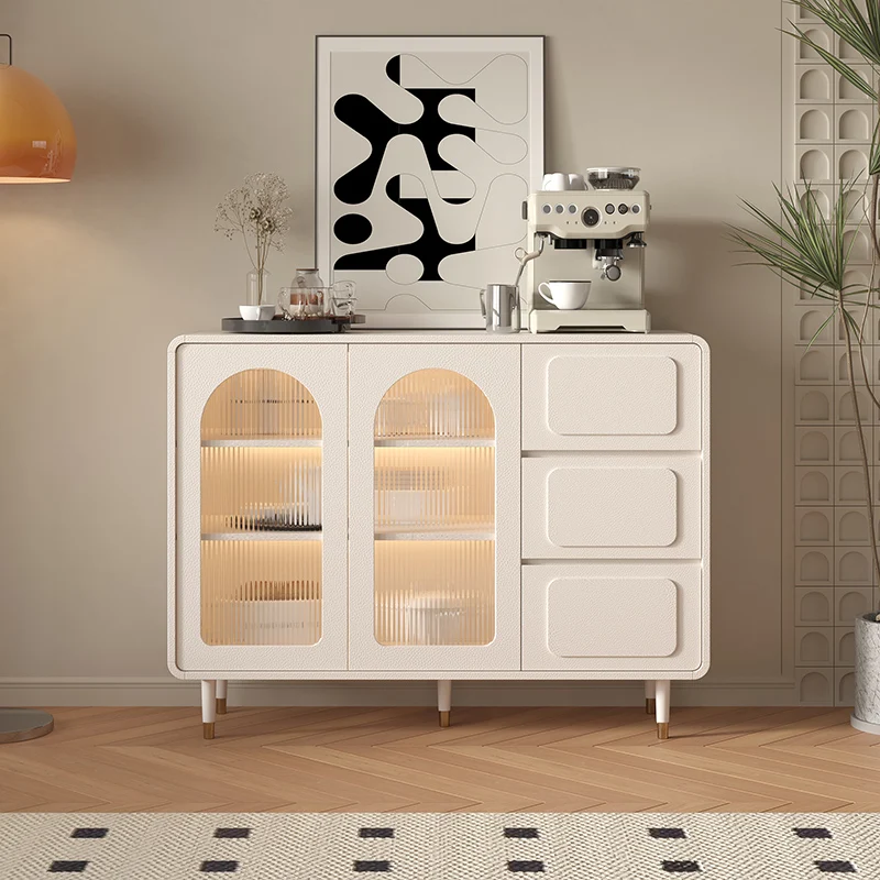

French Large Doors Sideboard Kitchen Transparent Nordic Modern Cabinet Corner Luxury Muebles De Cocina Living Room Furniture