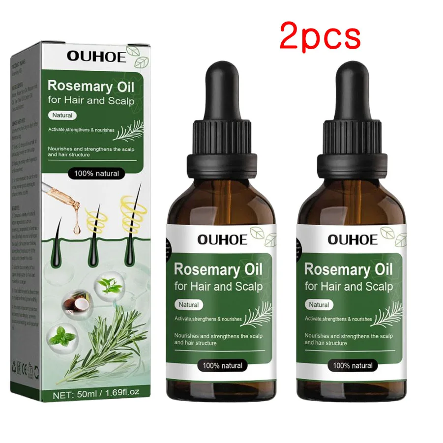 زيت إكليل الجبل لنمو الشعر 50 مل زيت أساسي لنمو ال...