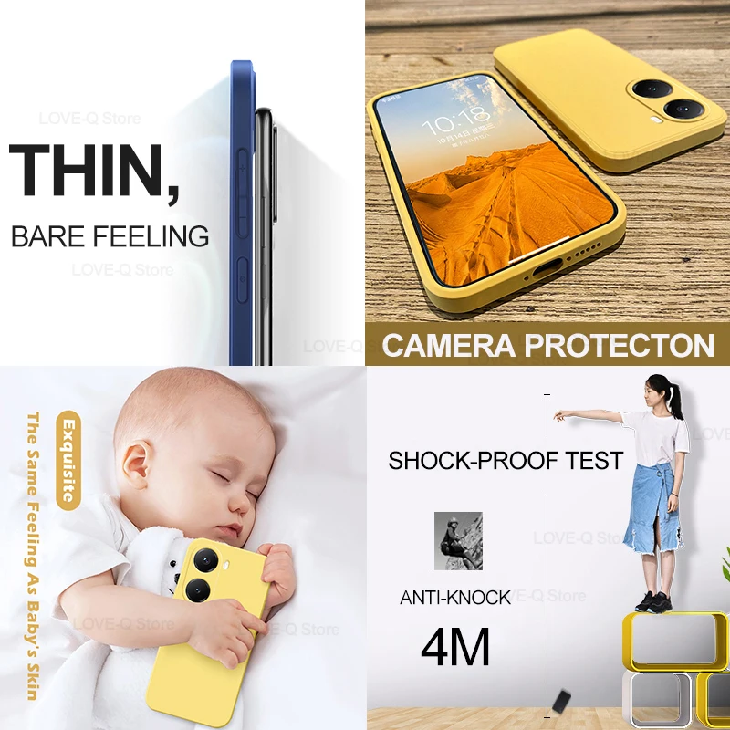 Fashion Liquid Silicone Shockproof Phone Case Cover Accessories