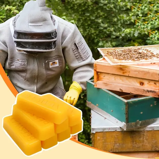 4/8pcs Pure Beeswax Blocks, High-Quality Waxing Material, for DIY Crafts, Candle Making,with No Power Required 4