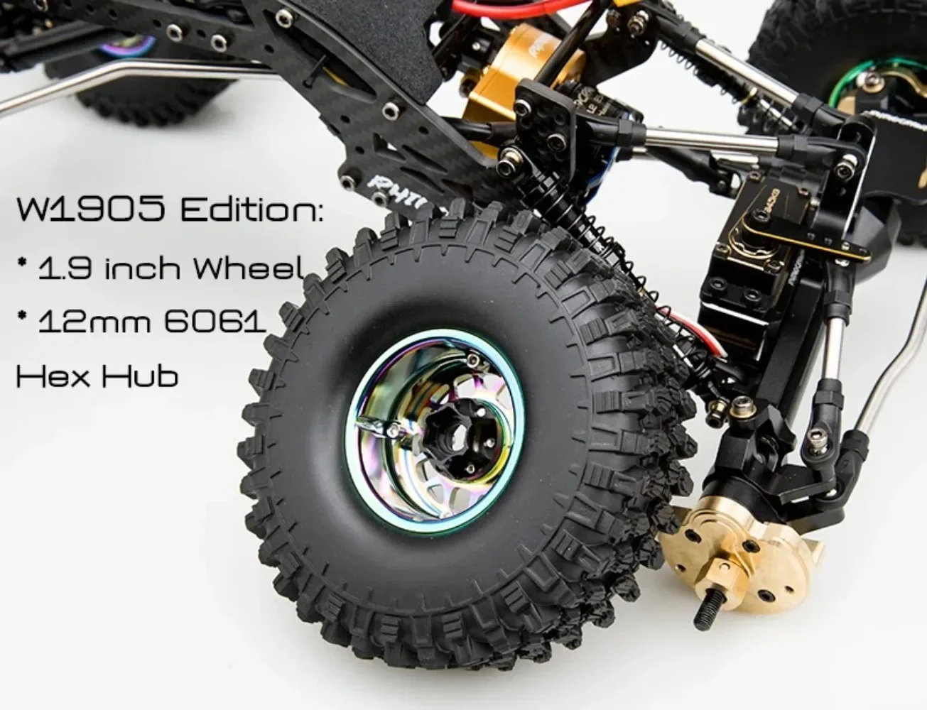 RhinoRC YUE ONE V2 RC Crawler Chassis 1/10 RTR Rig Edition 80A ESC