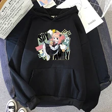 Anime spy x família hoodie unisex camisolas casuais kawaii manga gráfico streetwear hoodies pullovers casuais gráfico streetwear