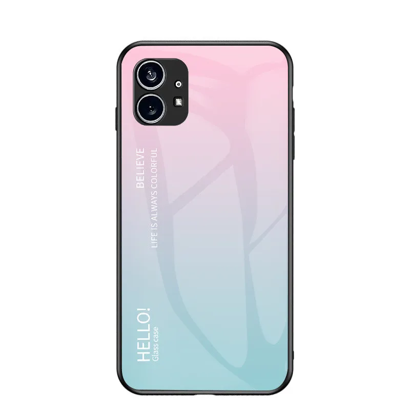 Shockproof Silicone Bumper Case with Tempered Glass Back Cover