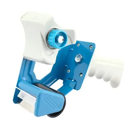 Heavy - Duty Tape Dispenser for 5cm Sealing Tape - Ideal for School and Office Use (Blue)