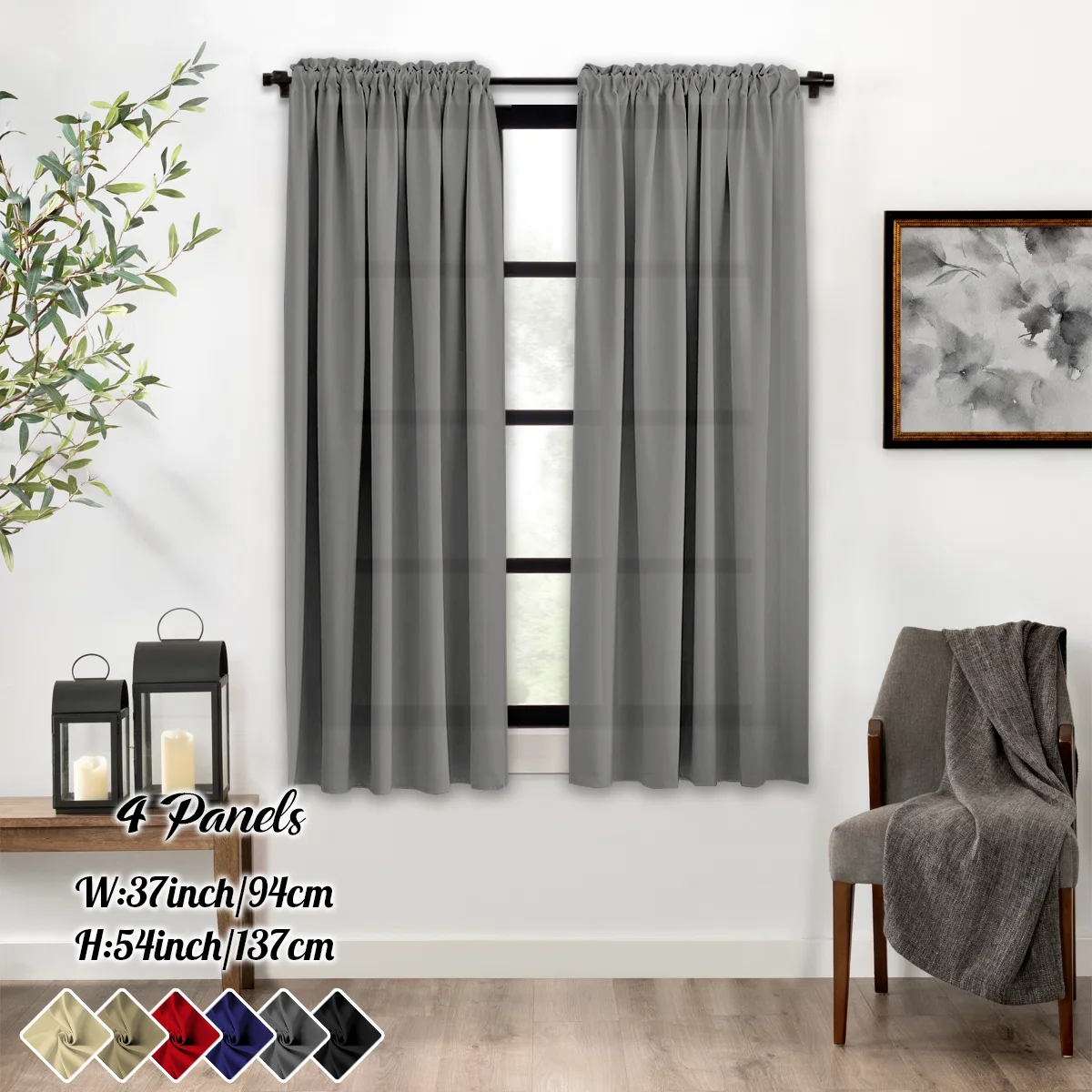 Light filtering curtains in dining room