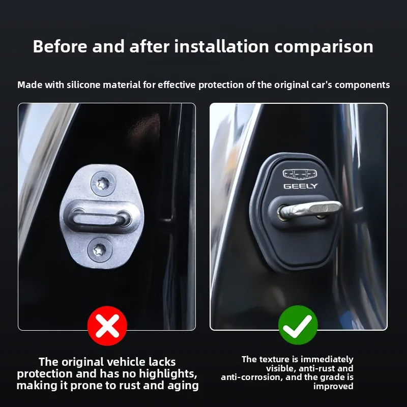 Anti-Rust Shock Absorbing Door Lock Cover and Protector