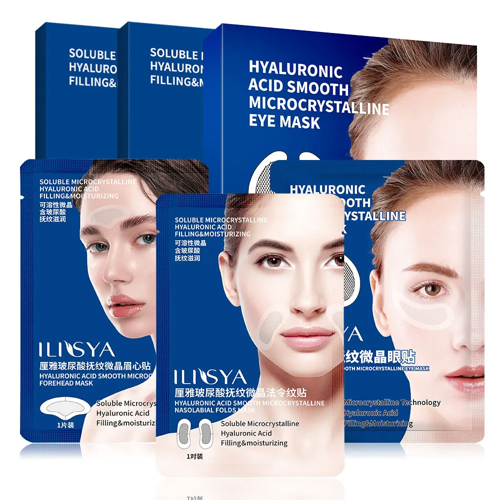 

3 Boxes Micro Needle 90% Pure Hyaluronic Acid Patches Skincare Set Reduce Wrinkles Dark Circles Puffy Eyes