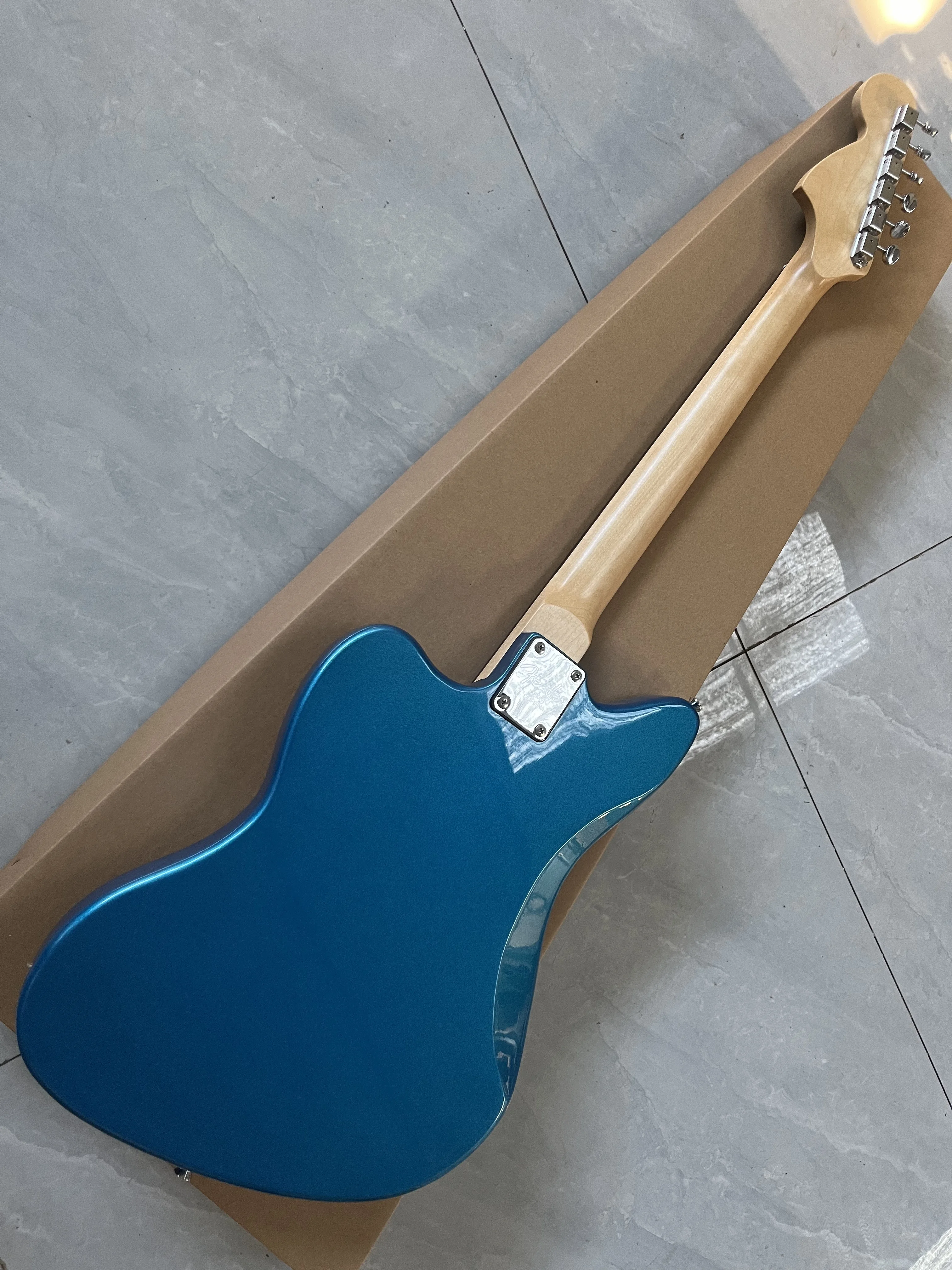 Factory electric guitar metal blue color Girls Band Cry Jazz master