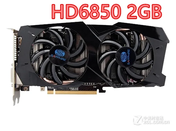 Видеокарты SAPPHIRE GPU HD6850 2 ГБ для AMD оригинальный Radeon HD 6850 GDDR5 графические карты ПК
