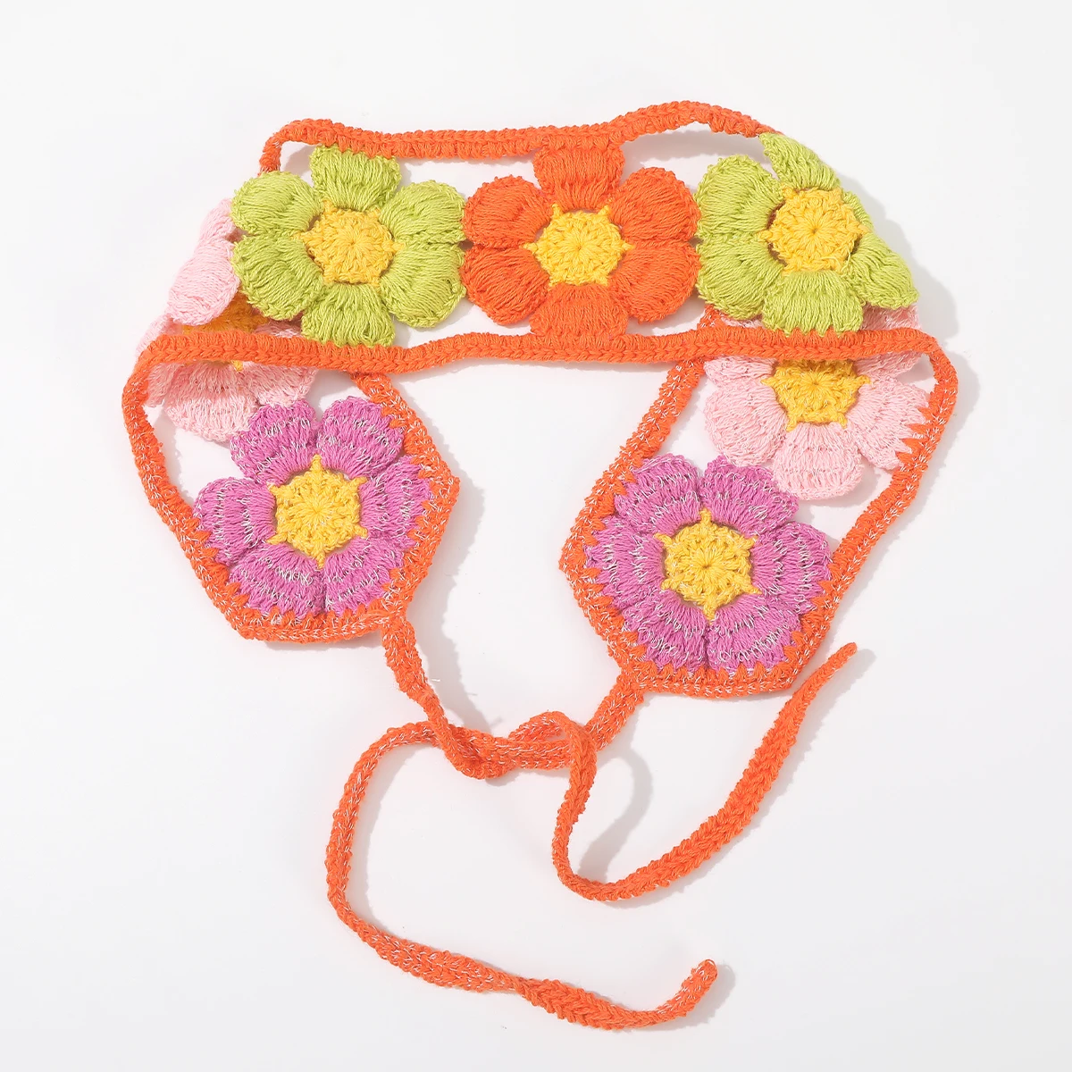 Flower Turban Headbands For Women Hawaii Beach Styling Bandana Hair Scarf Girls Summer Sweet Hair Bands Headwear Accessories