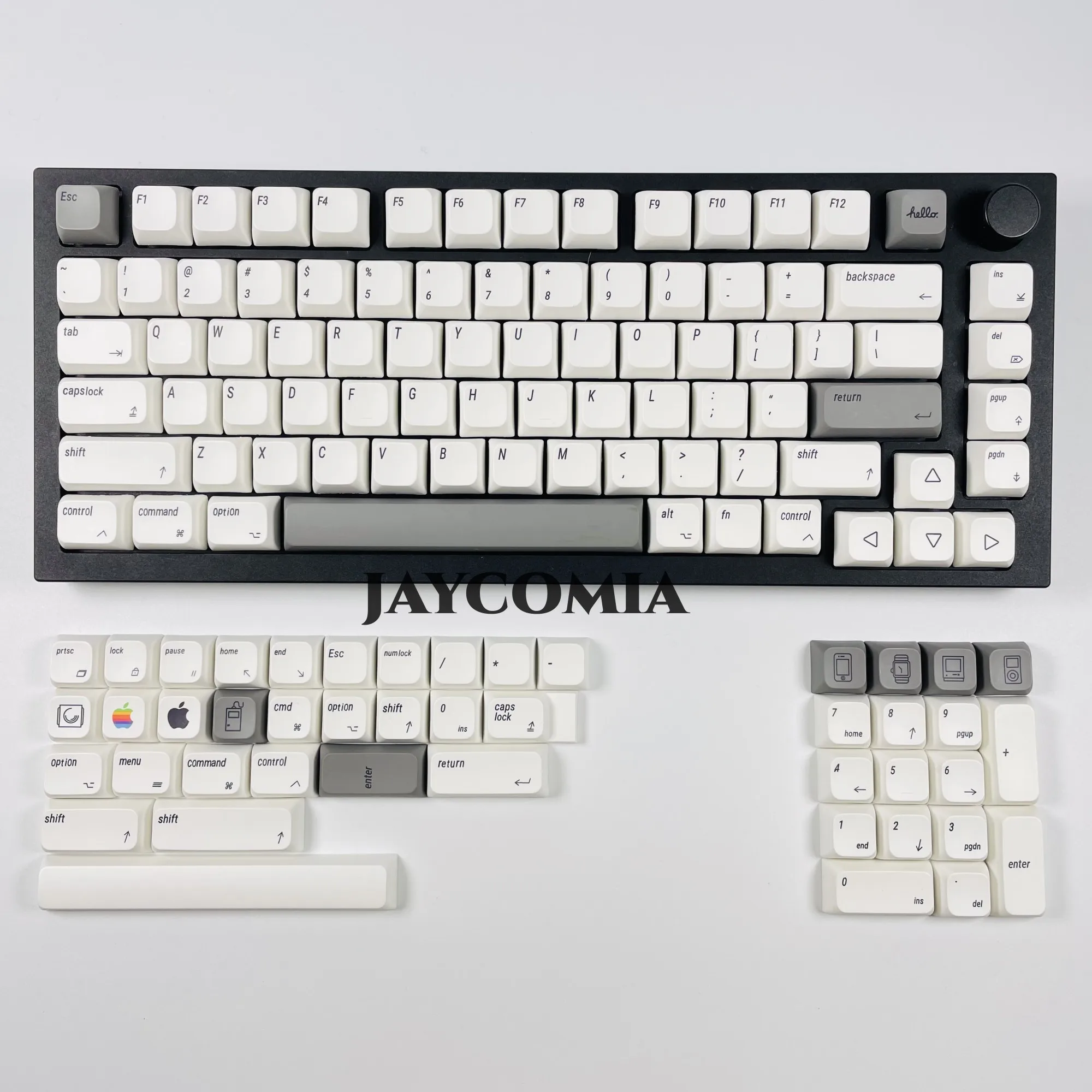 Фото Колпачки для клавиш XDA PBT, английский/японский/русский/Корейский, 127 клавиш/комплект №3