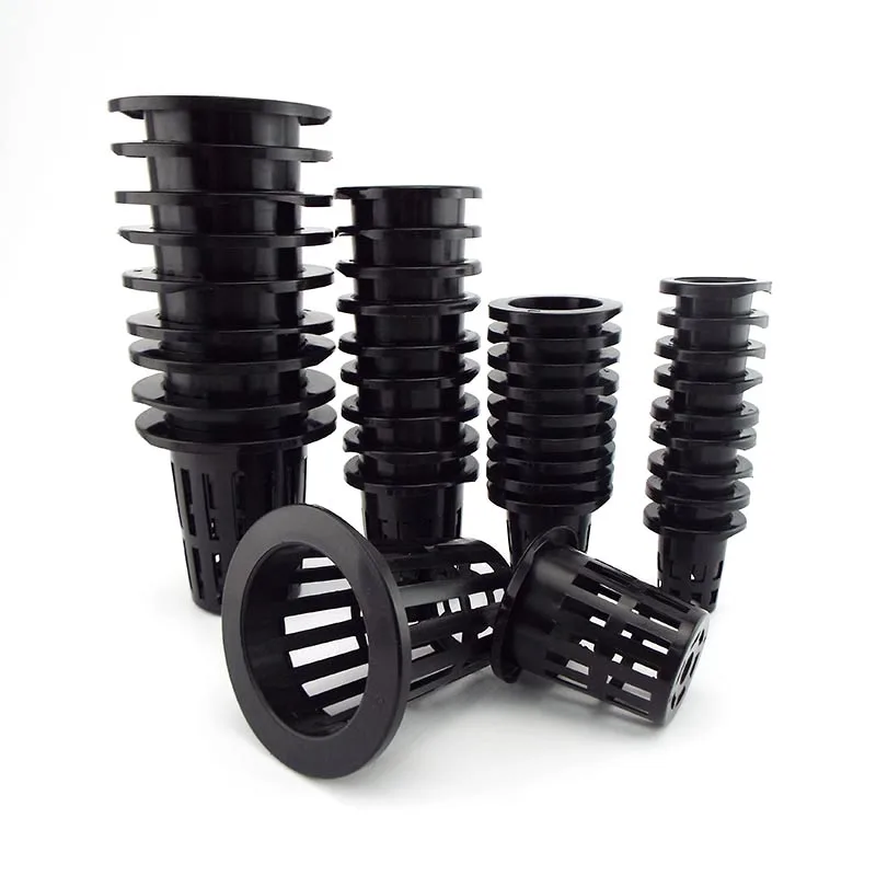 10pcs Hydroponic Mesh Pot Vegetable Planting Basket Soilless Cultivation Plastic Plant Rooter Cup Aquarium Plant Cultivate PotD3