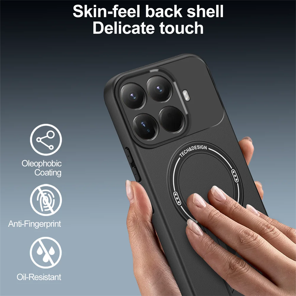 Magnetic Stand Holder Shockproof Matte Armor Phone Case with Bracket Stand