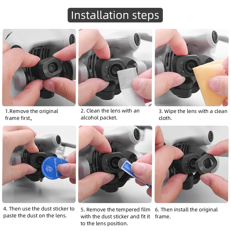 Drone Gimbal Camera Lens Tempered Film For DJI Mini 4 Pro Vision Sensor Tempered Glass Protector Film Drone Accessorry screen protector,drone accessories,protective film