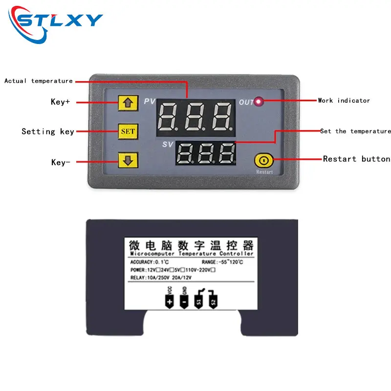 Termostato Presa Digitale, LED Regolatore di Temperatura Termostato con Termostato Presa Digitale, LED Regolatore di Temperatura Termostato con
