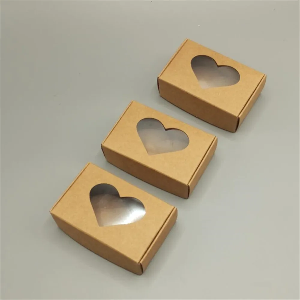 20-Pack Handmade Soap Kraft Paper Boxes with Transparent Window, White Blank Gift Boxes... - SKU HSPB2310 - UGI Packaging