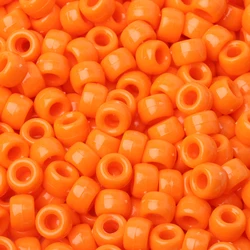 Set of 100 Luminous Acrylic Pony Beads - Large Hole Spacer Beads for DIY Crafts, Jewelry, Bracelets, and Hair Accessories (None Luminous 2)