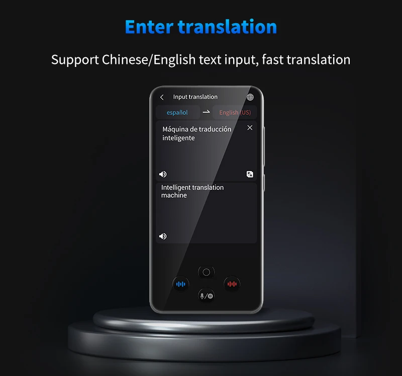 휴대용 음성 번역기 S85 Pro Chat GPT 다국어 지능형 실시간 번역 장치 (글로벌 여행 학습자용)