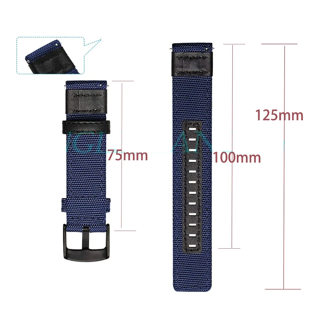 Nylon Quick Release Watch Strap - 20mm & 22mm Adjustable Band