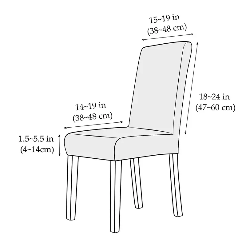 Soft Cheap Waterproof Chair Covers Solid Colours Chair Cover Stretch Elastic Office Chair Banquet Furniture Protector Home Decor 2