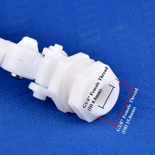 G1/8 "3/8" Golyó Úszószelep 2,8 ~ 9,5 Mm Pagoda Tömlő Csatlakozó Úszóvalvave Akvárium Haltartály Vízhűtő Kakas 1/4 "Cső Könyök - Image 2
