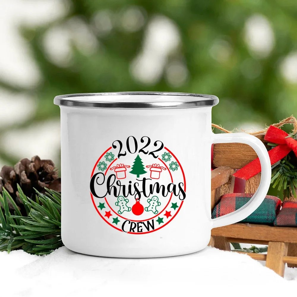Trinkbecher, aber erster heißer Kakao-Druck, Emaille, Kaffee, Wein, Tassen, Dessert, heißer Kakao, Schokoladenbecher, Kuchenbecher, Griff, Trinkgeschirr, Weihnachtsgeschenk – Detail 24