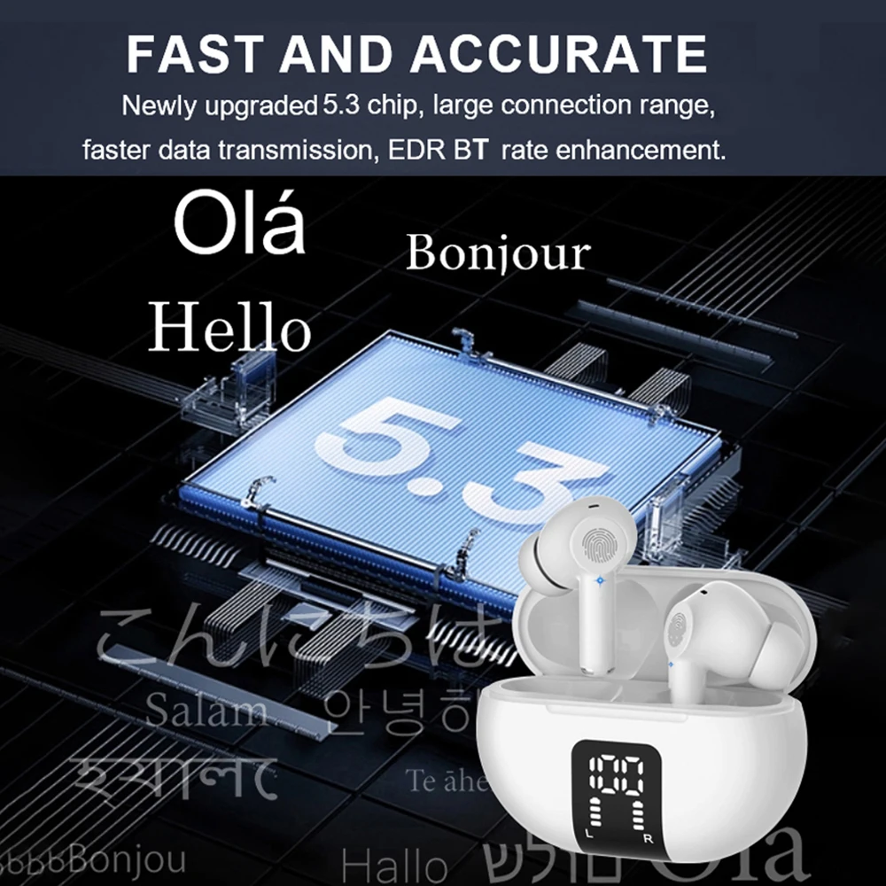 Translator Earbuds Real-Time Language Translator Headphones with BT Connectivity Translation in Over 100 Languages Standby Time