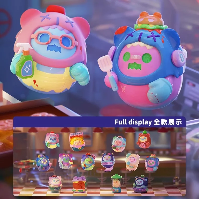 Original Shinwoo Strange Ghost Diner Blind Box Toys Mystery Box Lovely Shinwoo Action Figure Doll Toy For Girls Birthday Gift