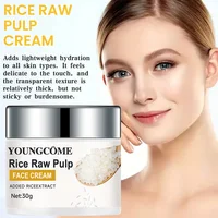 Crème de riz favorise l'élasticité, l'éclat, hydrate, hérisson, verrouillage, humidité, Anti-âge, Lifting du visage, réparation nourrissante, collagène 1