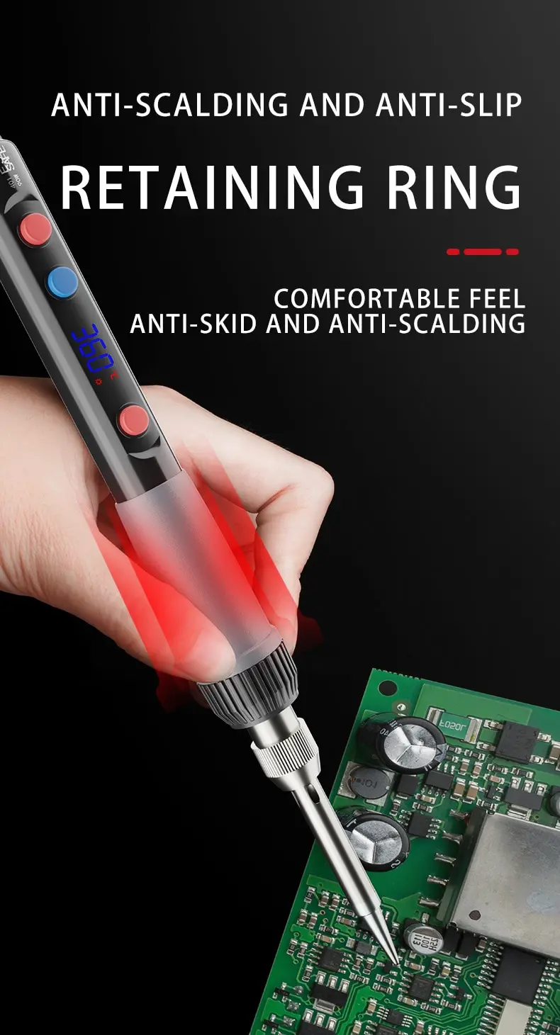 Fer à Souder Numérique SEQURE SI012 Pro 68W – Écran OLED, Chauffage Rapide, Alimentation PD/QC, Compatible T12/TS
