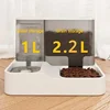 2.2L Large Automatic Smart Pet Dog Feeder Drinking Fountain Plastic Dog Food Bowl Pets 2 in 1 Water Dispenser