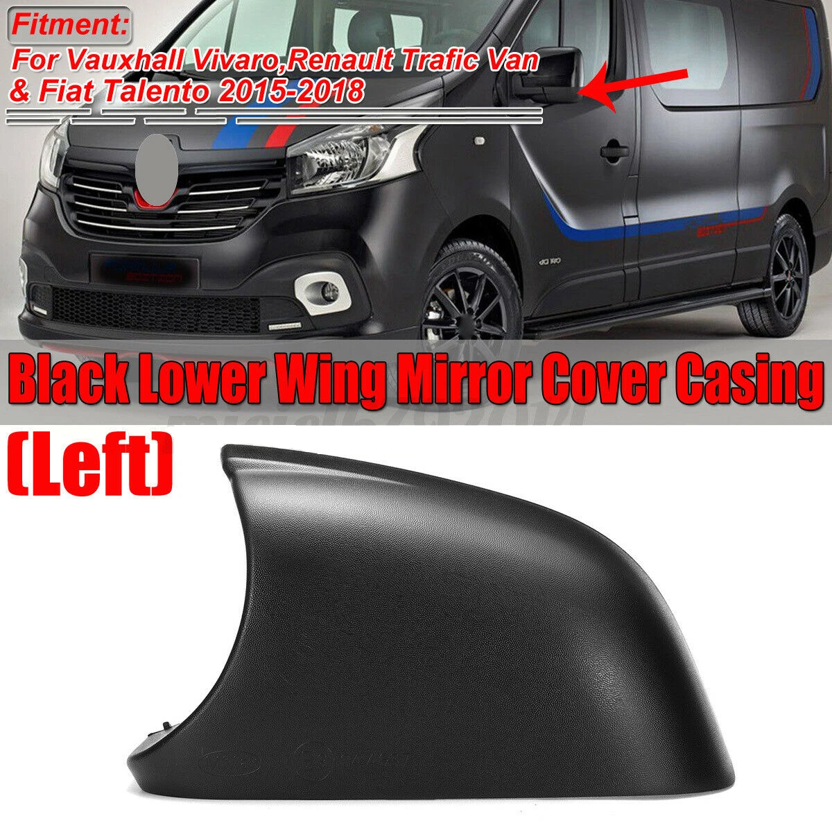 Rearview Mirror Outer Cap Base Cover Housing Decorative Cover For VAUXHALL  VIVARO 2014 Left Right Side Rearview Mirror Cover Cap
