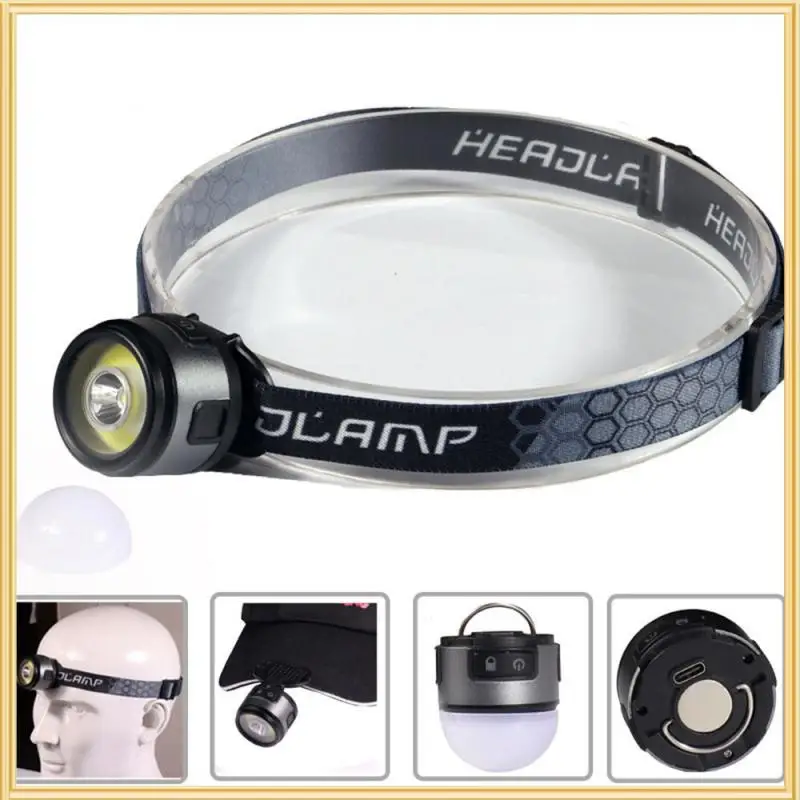 

Flashlight Usb Rechargeable 280 Lumens Working Light Head Portable With Built-in Battery Fishing Camping Head Light