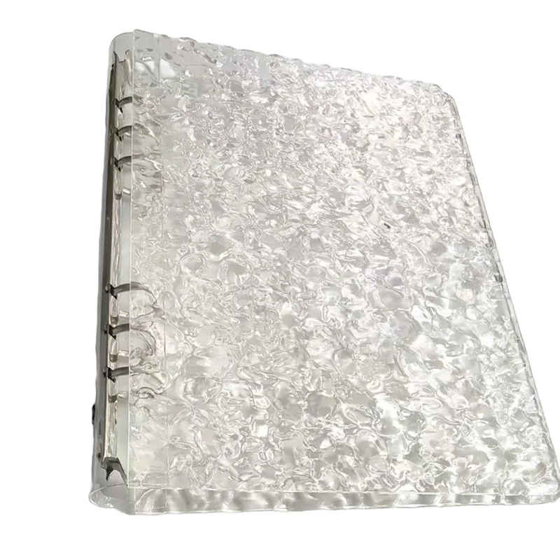 【가격 인하 】A5 아크릴 투명 쉘 루스 리프 사진 앨범 6 홀 아크릴 앨범 바인더 포토 카드 바인더